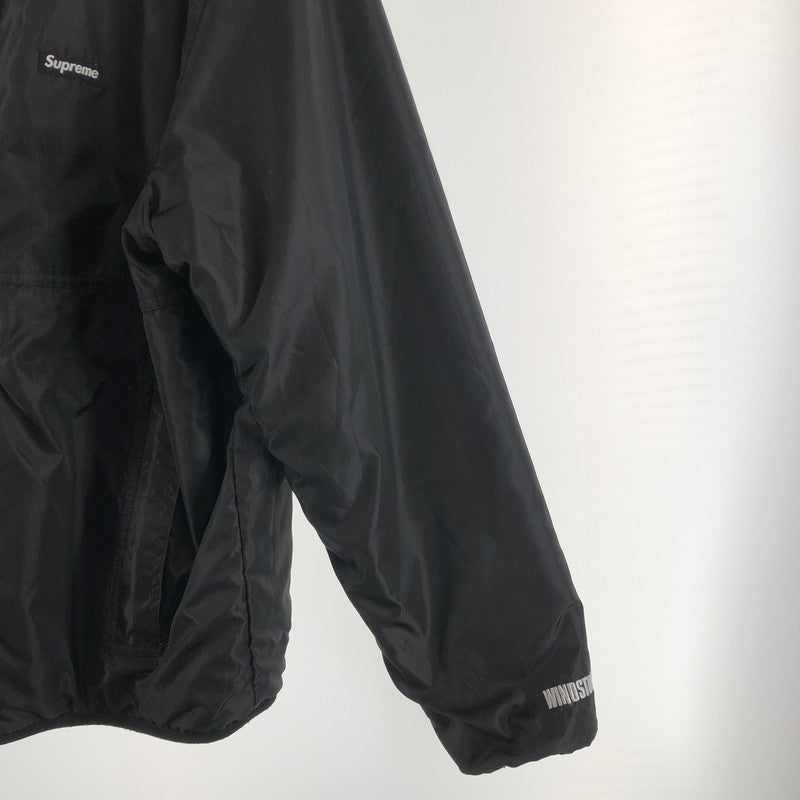 【中古品】【メンズ】 SUPREME シュプリーム REVERSIBLE LOGO FLEECE JACKET リバーシブルジャケット 149-260511-sy-01-otoh サイズ：L カラー：ブラック系 万代Net店