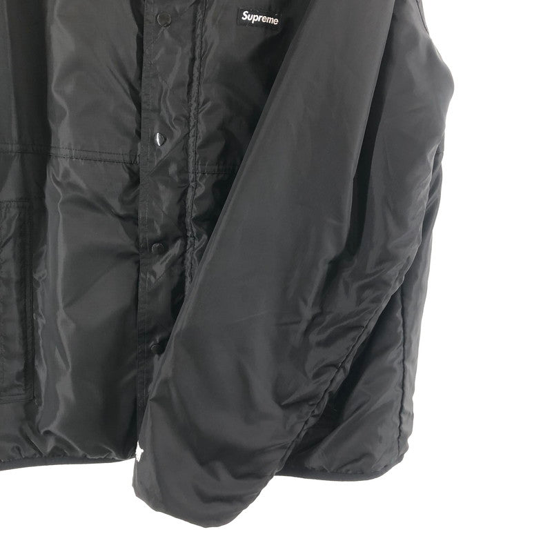 【中古品】【メンズ】 SUPREME シュプリーム REVERSIBLE LOGO FLEECE JACKET リバーシブルジャケット 149-260511-sy-01-otoh サイズ：L カラー：ブラック系 万代Net店