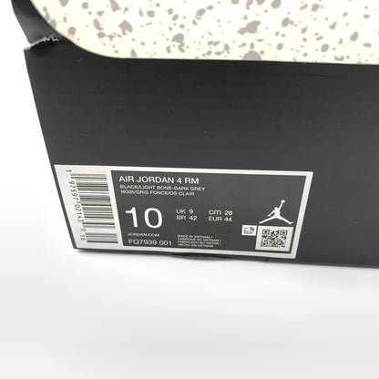 【中古美品】【メンズ】 NIKE ナイキ FQ7939-001 AIR JORDAN 4 RM "BLACK DARK GREY LIGHT BONE" スニーカー 靴 160-260601-st-04-otoh カラー：ブラック/ライトボーン 万代Net店