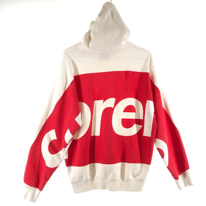 【中古品】【メンズ】 SUPREME シュプリーム Big Logo Hooded Sweatshirt スウェットパーカー フード付きスウェット 149-260511-sy-02-otoh サイズ：S カラー：ホワイト系 万代Net店