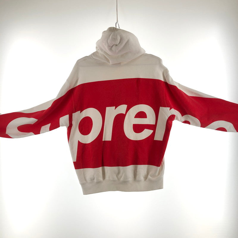 【中古品】【メンズ】 SUPREME シュプリーム Big Logo Hooded Sweatshirt スウェットパーカー フード付きスウェット 149-260511-sy-02-otoh サイズ：S カラー：ホワイト系 万代Net店