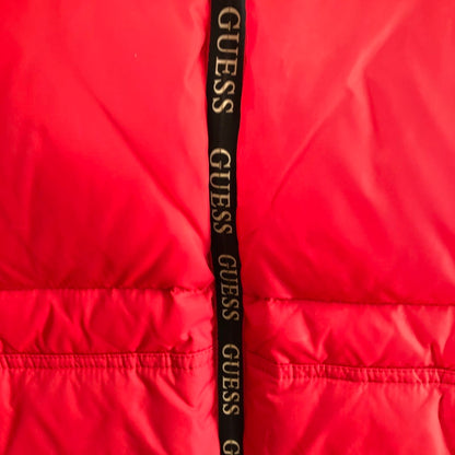 【中古品】【メンズ】 GUESS ゲス パファージャケット ダウンジャケット 防寒アウター 141-260512-sy-05-otoh サイズ：M カラー：レッド系 万代Net店