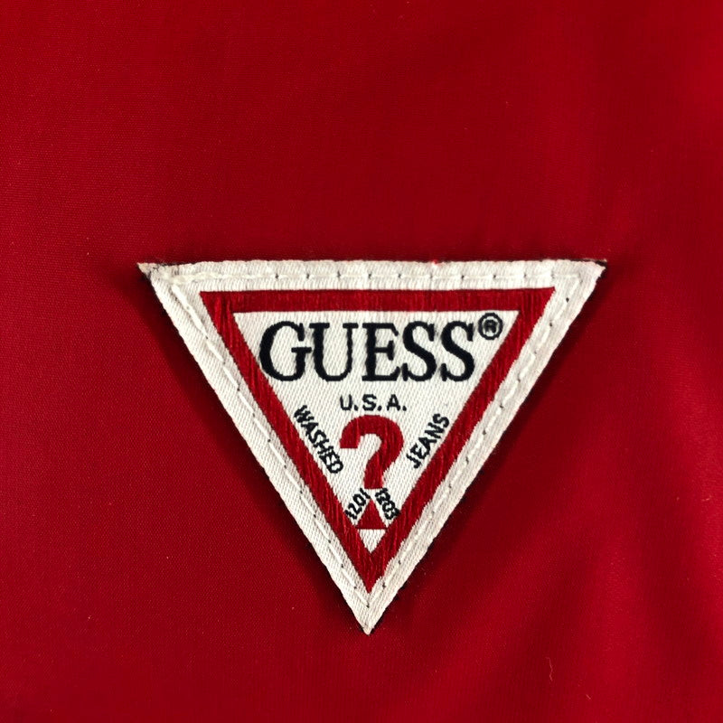 【中古品】【メンズ】 GUESS ゲス パファージャケット ダウンジャケット 防寒アウター 141-260512-sy-05-otoh サイズ：M カラー：レッド系 万代Net店