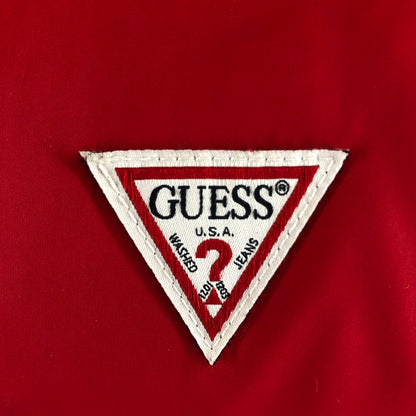 【中古品】【メンズ】 GUESS ゲス パファージャケット ダウンジャケット 防寒アウター 141-260512-sy-05-otoh サイズ：M カラー：レッド系 万代Net店