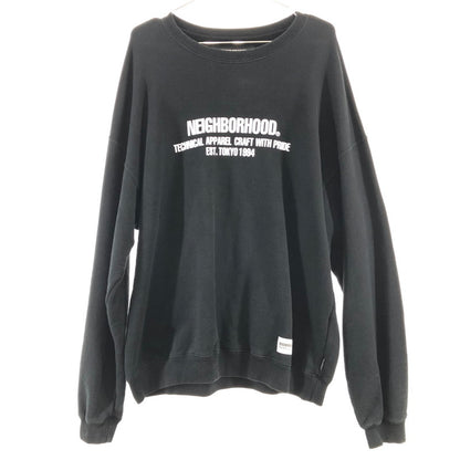 【中古品】【メンズ】 NEIGHBORHOOD 232UWNH-CSM02 SWEAT SHIRT ネイバーフッド スウェット 142-260324-ts-02-otoh サイズ：XL カラー：ブラック 万代Net店