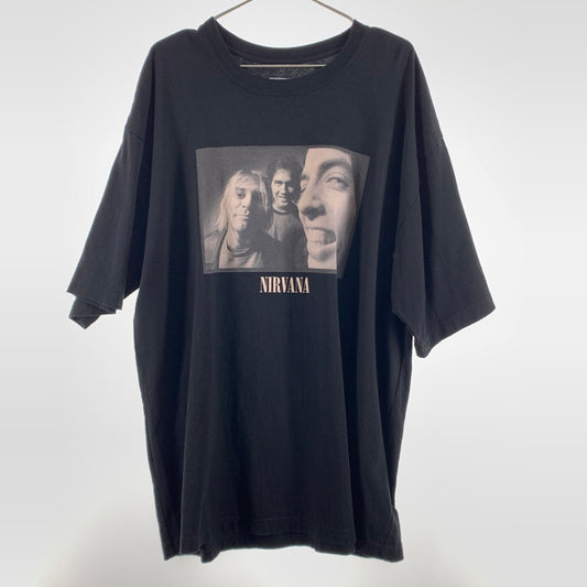 【中古品】【メンズ】 NEIGHBORHOOD×NIRVANA ネイバーフッド SS-1 Tシャツ 142-260430-ts-06-otoh サイズ：XL カラー：ブラック 万代Net店