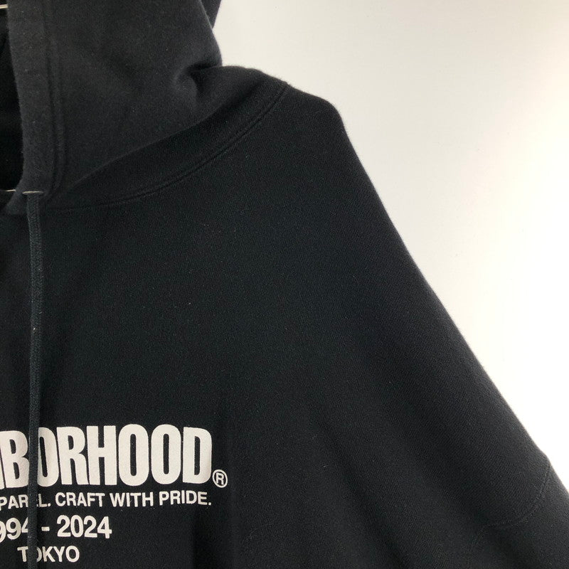 【中古品】【メンズ】 NEIGHBORHOOD ネイバーフッド NEIGHBORHOOD 241FPNH-CSM04 24SS CLASSIC LS SWEAT PARKA 142-250402-rn-5-oto サイズ：X-LARGE REGULAR カラー：ブラック　黒 万代Net店