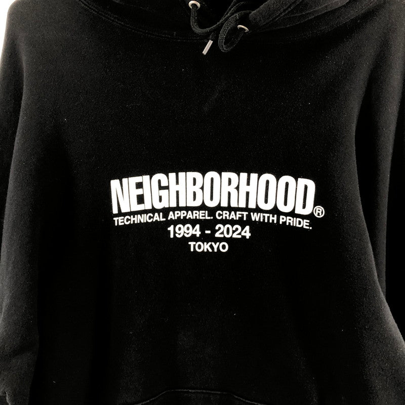 【中古品】【メンズ】 NEIGHBORHOOD ネイバーフッド NEIGHBORHOOD 241FPNH-CSM04 24SS CLASSIC LS SWEAT PARKA 142-250402-rn-5-oto サイズ：X-LARGE REGULAR カラー：ブラック　黒 万代Net店