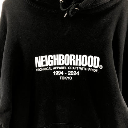 【中古品】【メンズ】 NEIGHBORHOOD ネイバーフッド NEIGHBORHOOD 241FPNH-CSM04 24SS CLASSIC LS SWEAT PARKA 142-250402-rn-5-oto サイズ：X-LARGE REGULAR カラー：ブラック　黒 万代Net店