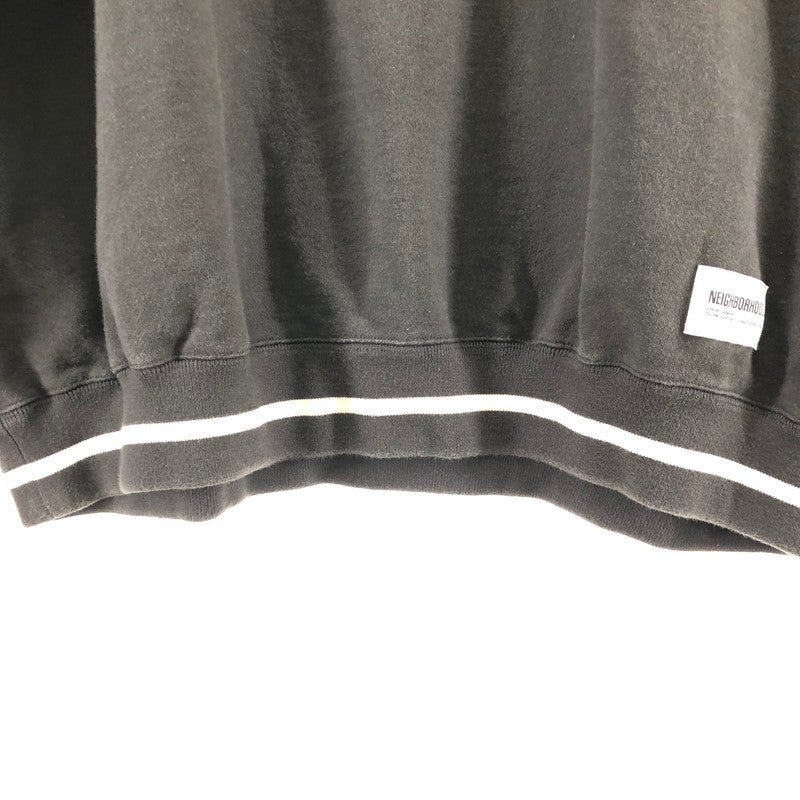 【中古品】【メンズ】 NEIGHBORHOOD 232FPNH-CSM04 COLLEGE SWEATSHIRT LS ネイバーフッド スウェット 142-260324-ts-01-otoh サイズ：XL カラー：ブラック 万代Net店