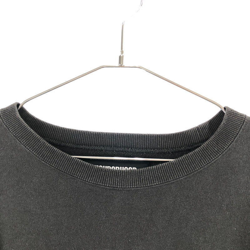 【中古品】【メンズ】 NEIGHBORHOOD 232FPNH-CSM04 COLLEGE SWEATSHIRT LS ネイバーフッド スウェット 142-260324-ts-01-otoh サイズ：XL カラー：ブラック 万代Net店