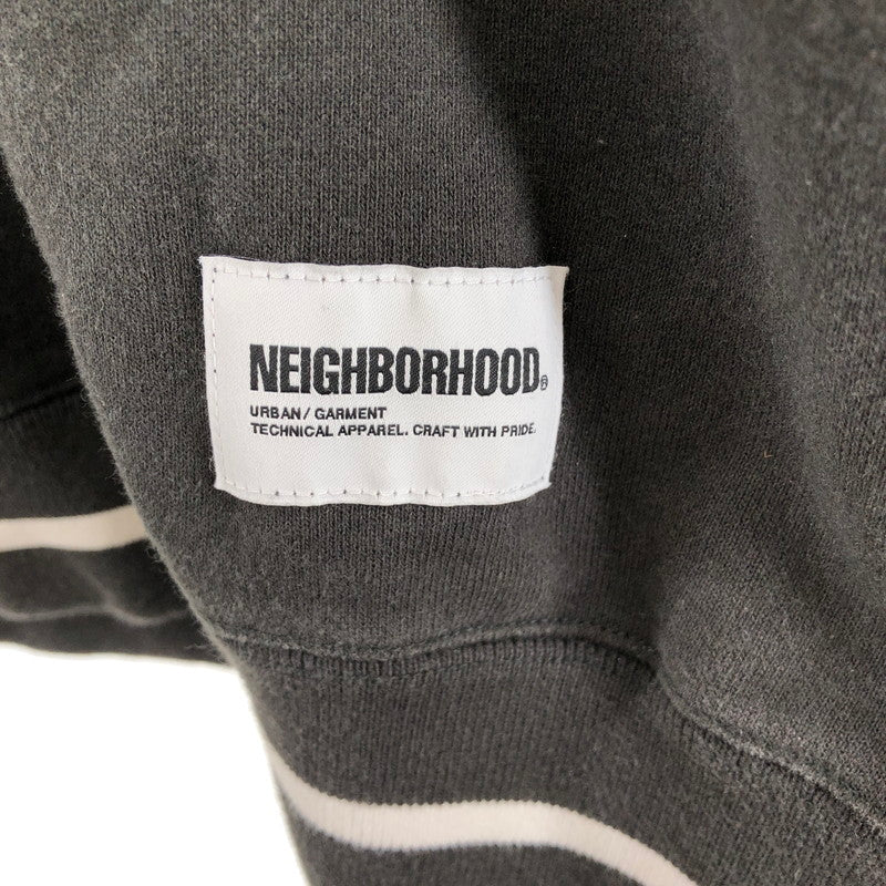 【中古品】【メンズ】 NEIGHBORHOOD 232FPNH-CSM04 COLLEGE SWEATSHIRT LS ネイバーフッド スウェット 142-260324-ts-01-otoh サイズ：XL カラー：ブラック 万代Net店