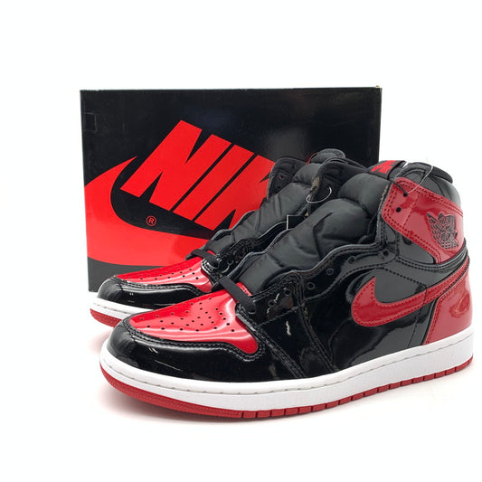 【中古美品】【メンズ】 NIKE ナイキ 555088-063 AIR JORDAN 1 HIGH OG PATENT BRED スニーカー 靴 160-600501-ts-04-otoh カラー：ブレッド 万代Net店