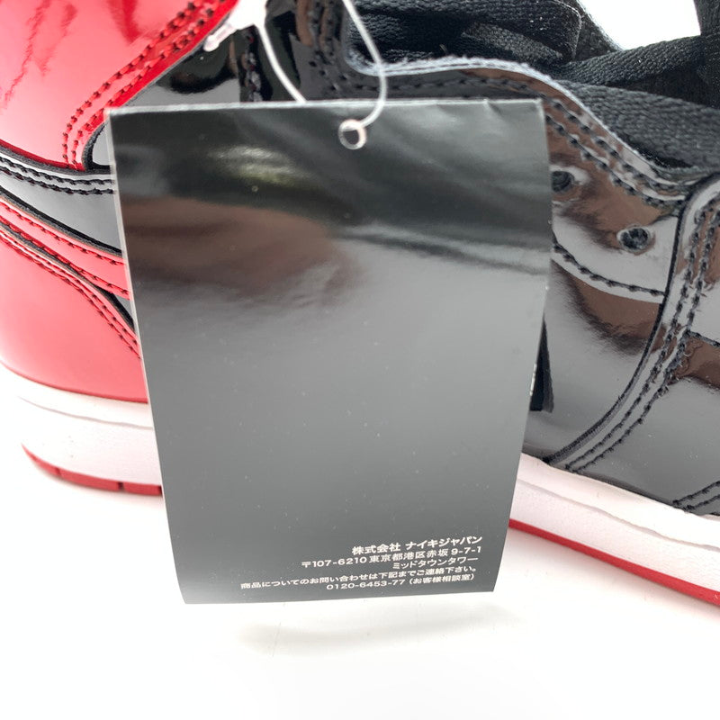 【中古美品】【メンズ】 NIKE ナイキ 555088-063 AIR JORDAN 1 HIGH OG PATENT BRED スニーカー 靴 160-600501-ts-04-otoh カラー：ブレッド 万代Net店