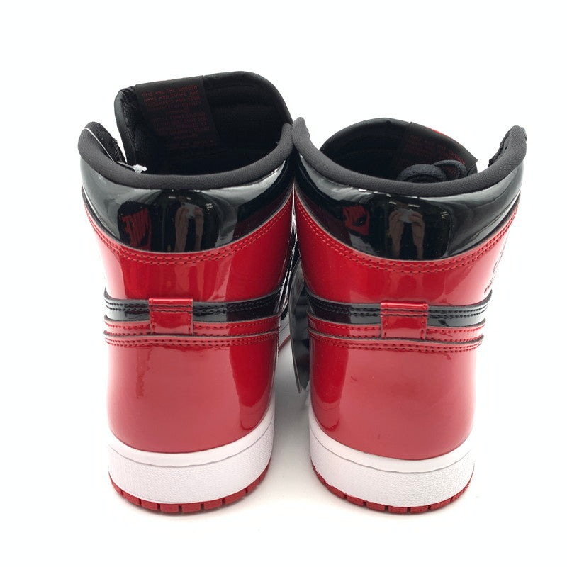 【中古美品】【メンズ】 NIKE ナイキ 555088-063 AIR JORDAN 1 HIGH OG PATENT BRED スニーカー 靴 160-600501-ts-04-otoh カラー：ブレッド 万代Net店