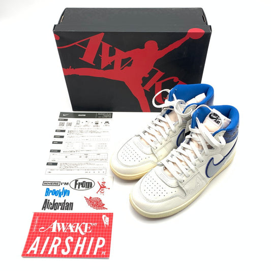【中古美品】【メンズ】 NIKE ナイキ FN8675-104 ×AWAKE NY JORDAN AIR SHIP SP "GAME ROYAL" スニーカー 靴 160-260601-st-09-otoh カラー：セイル/ブラック/ゲームロイヤル/メタリックプラチナム 万代Net店