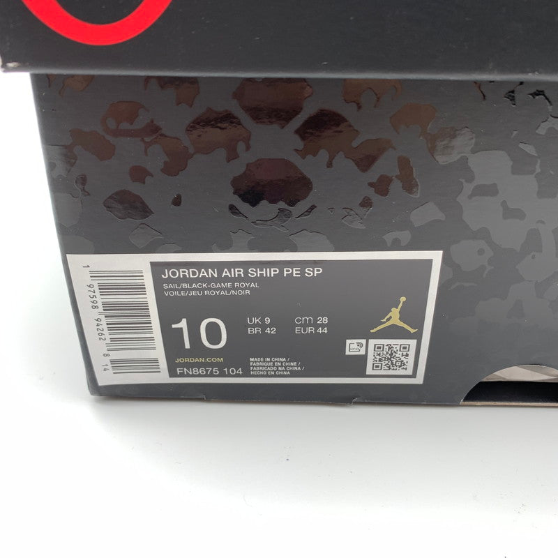 【中古美品】【メンズ】 NIKE ナイキ FN8675-104 ×AWAKE NY JORDAN AIR SHIP SP "GAME ROYAL" スニーカー 靴 160-260601-st-09-otoh カラー：セイル/ブラック/ゲームロイヤル/メタリックプラチナム 万代Net店
