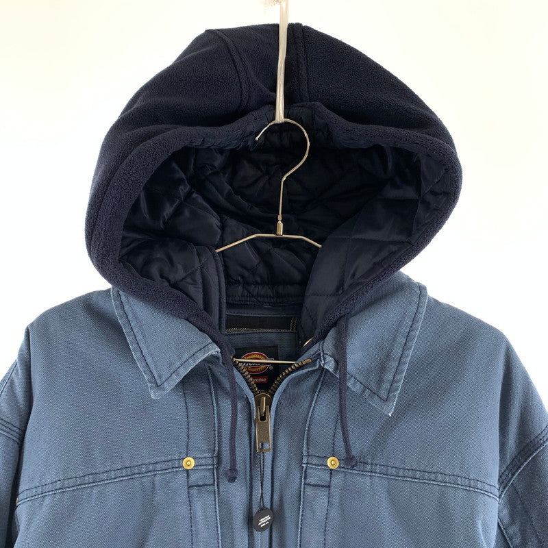 【中古美品】【メンズ】 Supreme×Dickies シュプリーム ディッキーズ Hooded WorkJacket''Royal'' ジャケット 149-260626-st-06-otoh サイズ：L カラー：ブルー系 万代Net店