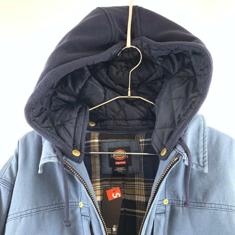 【中古美品】【メンズ】 Supreme×Dickies シュプリーム ディッキーズ Hooded WorkJacket''Royal'' ジャケット 149-260626-st-06-otoh サイズ：L カラー：ブルー系 万代Net店