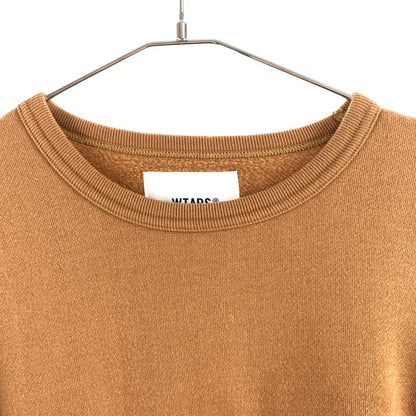 【中古品】【メンズ】 WTAPS ダブルタップス クルーネック スウェット シャツ 147-260430-ts-10-otoh サイズ：X 02 カラー：ブラウン 万代Net店