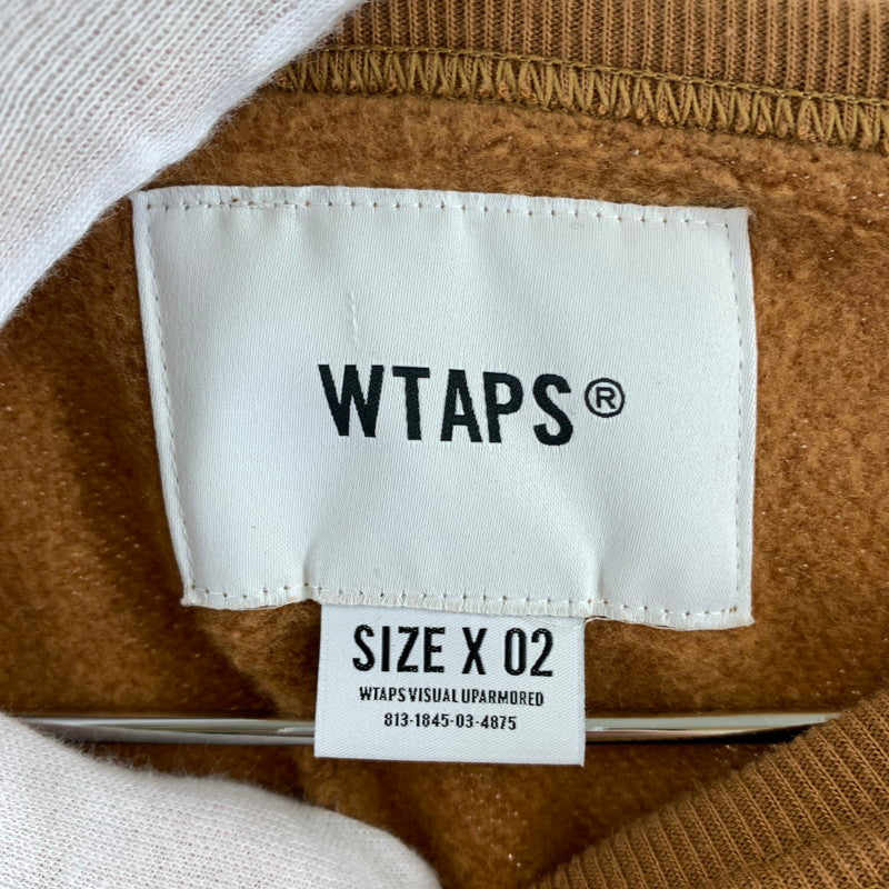 【中古品】【メンズ】 WTAPS ダブルタップス クルーネック スウェット シャツ 147-260430-ts-10-otoh サイズ：X 02 カラー：ブラウン 万代Net店