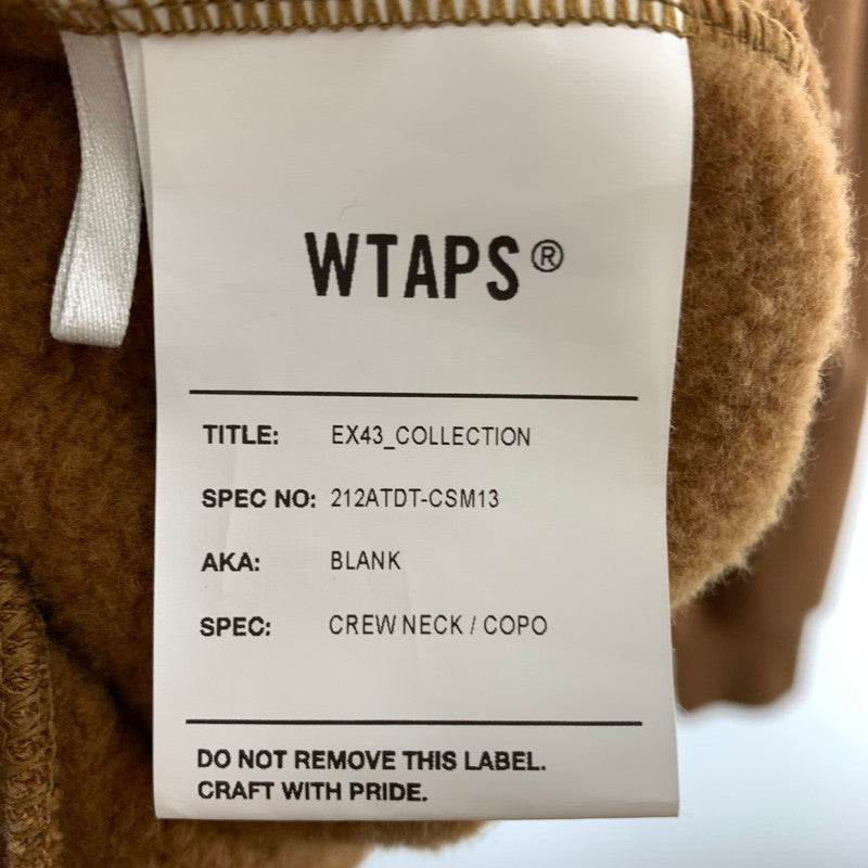 【中古品】【メンズ】 WTAPS ダブルタップス クルーネック スウェット シャツ 147-260430-ts-10-otoh サイズ：X 02 カラー：ブラウン 万代Net店