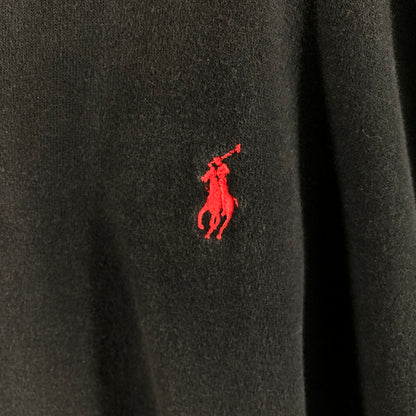 【中古品】【メンズ】 POLO RALPH LAUREN ポロ ラルフ ローレン Vガゼット クルーネック スウェットシャツ 147-260506-sy-03-otoh サイズ：XXL カラー：ブラック系 万代Net店