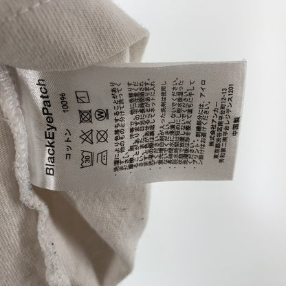 【中古品】【メンズ】 BlackEyePatch ブラックアイパッチ DO NOT TOUCH HOT プリント Tシャツ 147-260507-sy-01-otoh サイズ：L カラー：ホワイト系 万代Net店