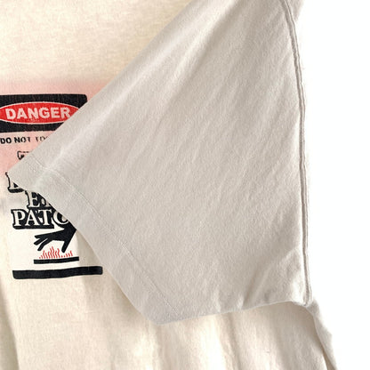 【中古品】【メンズ】 BlackEyePatch ブラックアイパッチ DO NOT TOUCH HOT プリント Tシャツ 147-260507-sy-01-otoh サイズ：L カラー：ホワイト系 万代Net店