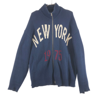 【中古品】【メンズ】 AVIREX DRIVERS COTTON KNIT アヴィレックス ドライバーズ コットン ニット 147-260630-sm-07-otoh カラー：ネイビー 万代Net店