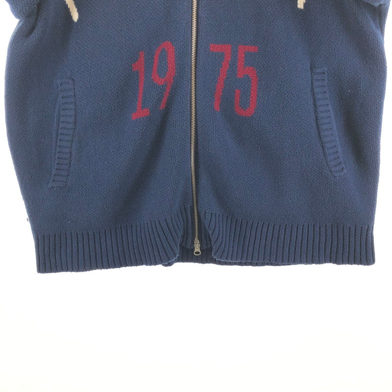 【中古品】【メンズ】 AVIREX DRIVERS COTTON KNIT アヴィレックス ドライバーズ コットン ニット 147-260630-sm-07-otoh カラー：ネイビー 万代Net店