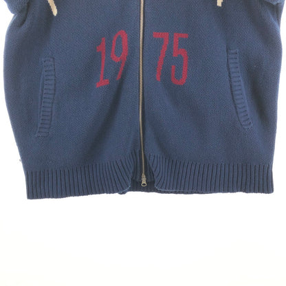 【中古品】【メンズ】 AVIREX DRIVERS COTTON KNIT アヴィレックス ドライバーズ コットン ニット 147-260630-sm-07-otoh カラー：ネイビー 万代Net店