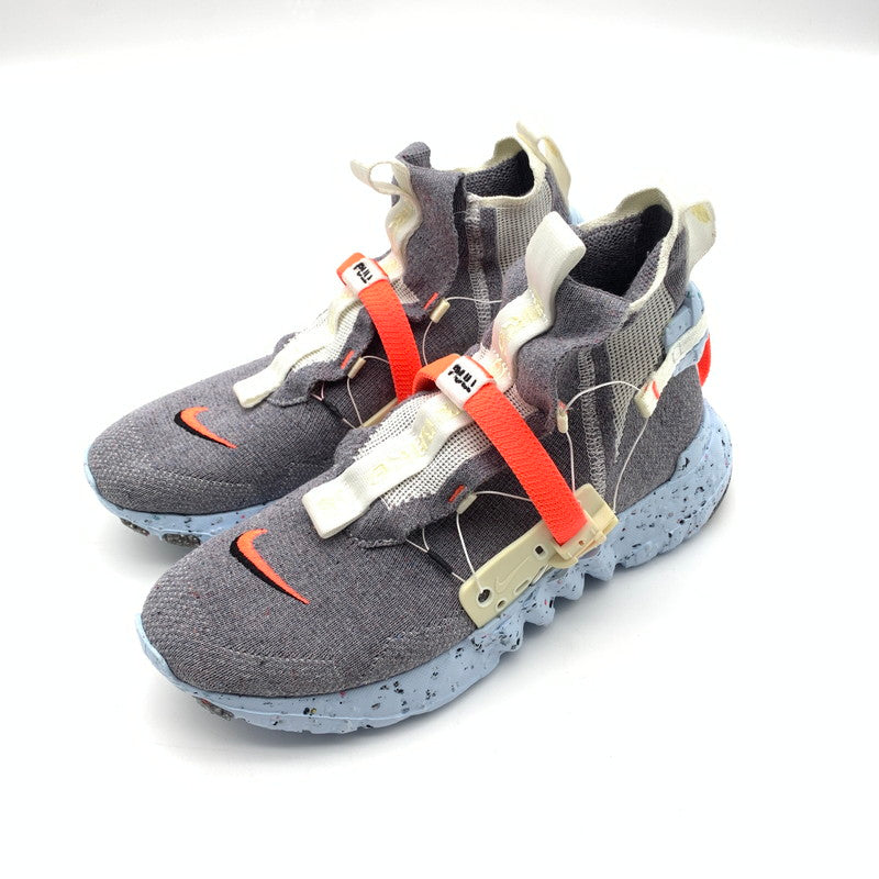 【中古美品】【メンズ】 NIKE ナイキ CQ3989-001 SPACEHIPPIE 03 スニーカー 靴 166-260625-st-19-otoh カラー：（または、グレー / トータルオレンジ 万代Net店