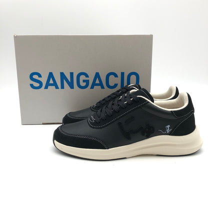 【中古美品】【メンズ】 via SANGACIO×BRANDALISED にゅ BLOW Black WhiteSANGACIO サンガッチョ　にゅーず　バンクシーコラボ スニーカー 靴 162-260714-sm-08-otoh カラー：ブラック 万代Net店