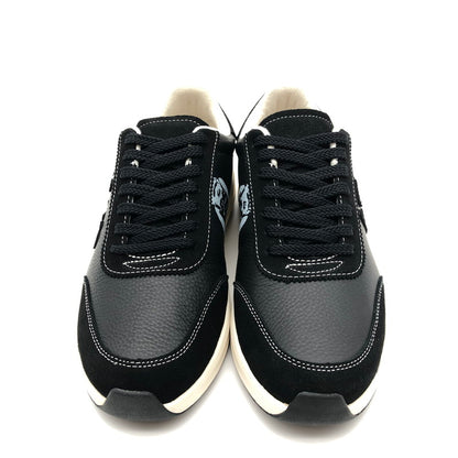 【中古美品】【メンズ】 via SANGACIO×BRANDALISED にゅ BLOW Black WhiteSANGACIO サンガッチョ　にゅーず　バンクシーコラボ スニーカー 靴 162-260714-sm-08-otoh カラー：ブラック 万代Net店
