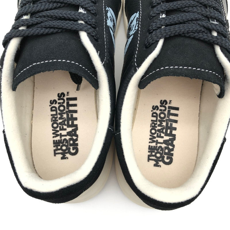 【中古美品】【メンズ】 via SANGACIO×BRANDALISED にゅ BLOW Black WhiteSANGACIO サンガッチョ　にゅーず　バンクシーコラボ スニーカー 靴 162-260714-sm-08-otoh カラー：ブラック 万代Net店