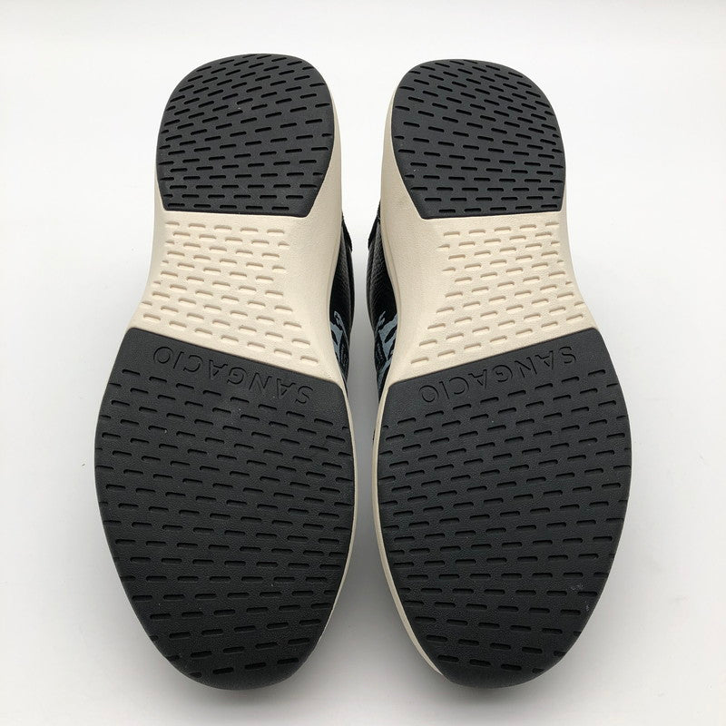 【中古美品】【メンズ】 via SANGACIO×BRANDALISED にゅ BLOW Black WhiteSANGACIO サンガッチョ　にゅーず　バンクシーコラボ スニーカー 靴 162-260714-sm-08-otoh カラー：ブラック 万代Net店