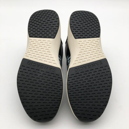 【中古美品】【メンズ】 via SANGACIO×BRANDALISED にゅ BLOW Black WhiteSANGACIO サンガッチョ　にゅーず　バンクシーコラボ スニーカー 靴 162-260714-sm-08-otoh カラー：ブラック 万代Net店
