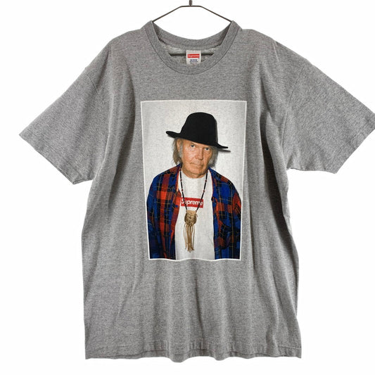 【中古品】【メンズ】 SUPREME シュプリーム Neil Young Tee ニールヤング Tシャツ 149-260507-sy-03-otoh サイズ：XL カラー：グレー系 万代Net店