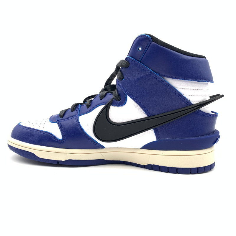 【中古美品】【メンズ】 NIKE × AMBUSH ナイキ アンブッシュ CU7544-400 DUNK HI DEEP ROYAL スニーカー 靴 160-260428-ts-01-otoh カラー：ブルー/ホワイト/ブラック 万代Net店