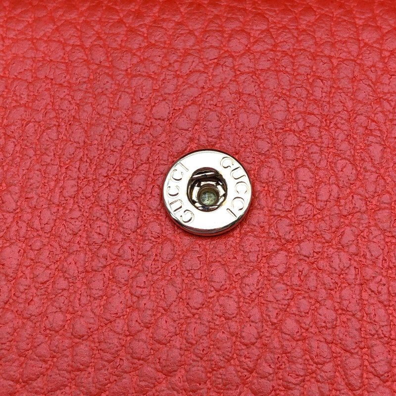 【中古美品】【レディース】 GUCCI インターロッキングG インフィニティ 二つ折り フラップ 長財布 財布 181-260626-sm-03-otoh カラー：オレンジ 万代Net店