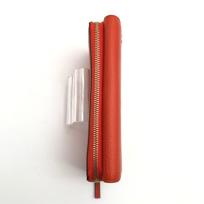 【中古美品】【レディース】 GUCCI インターロッキングG インフィニティ 二つ折り フラップ 長財布 財布 181-260626-sm-03-otoh カラー：オレンジ 万代Net店