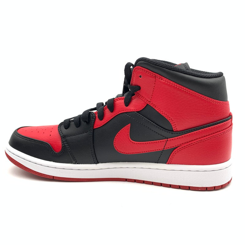 【中古美品】【メンズ】 NIKE ナイキ 554724-074 AIR JORDAN 1 MID "BRED" スニーカー 靴 160-260502-ts-02-otoh カラー：ブラック / ジムレッド/ホワイト 万代Net店
