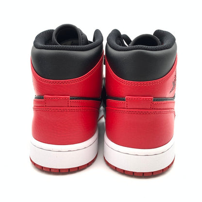 【中古美品】【メンズ】 NIKE ナイキ 554724-074 AIR JORDAN 1 MID "BRED" スニーカー 靴 160-260502-ts-02-otoh カラー：ブラック / ジムレッド/ホワイト 万代Net店