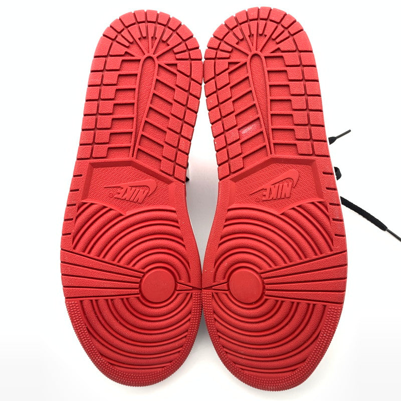 【中古美品】【メンズ】 NIKE ナイキ 554724-074 AIR JORDAN 1 MID "BRED" スニーカー 靴 160-260502-ts-02-otoh カラー：ブラック / ジムレッド/ホワイト 万代Net店