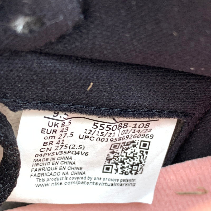 【中古美品】【メンズ】 NIKE ナイキ 555088-108 AIR JORDAN 1 RETRO HIGH OG BLEACHED CORAL スニーカー 靴 160-260429-ts-10-otoh カラー：ホワイト/ブラック 万代Net店