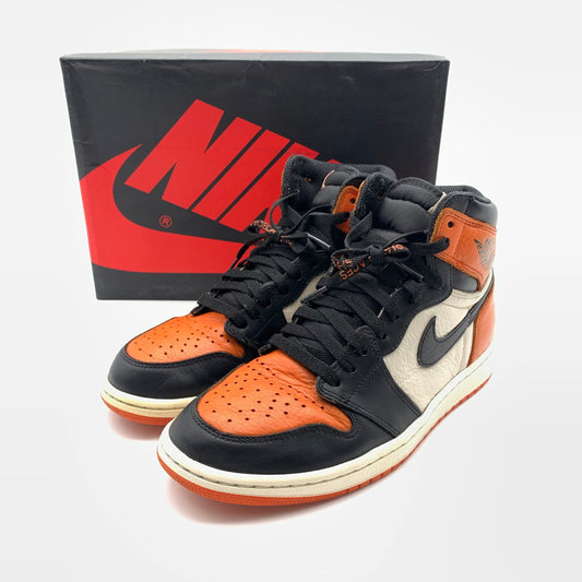 【中古品】【メンズ】 NIKE ナイキ 555088-005 AIR JORDAN 1 RETRO HIGH OG ”SHATTERED BACKBOARD" スニーカー 靴 160-260618-st-12-otoh カラー：ブラック／ホワイト/チームオレンジ 万代Net店