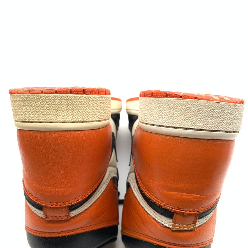 【中古品】【メンズ】 NIKE ナイキ 555088-005 AIR JORDAN 1 RETRO HIGH OG ”SHATTERED BACKBOARD" スニーカー 靴 160-260618-st-12-otoh カラー：ブラック／ホワイト/チームオレンジ 万代Net店