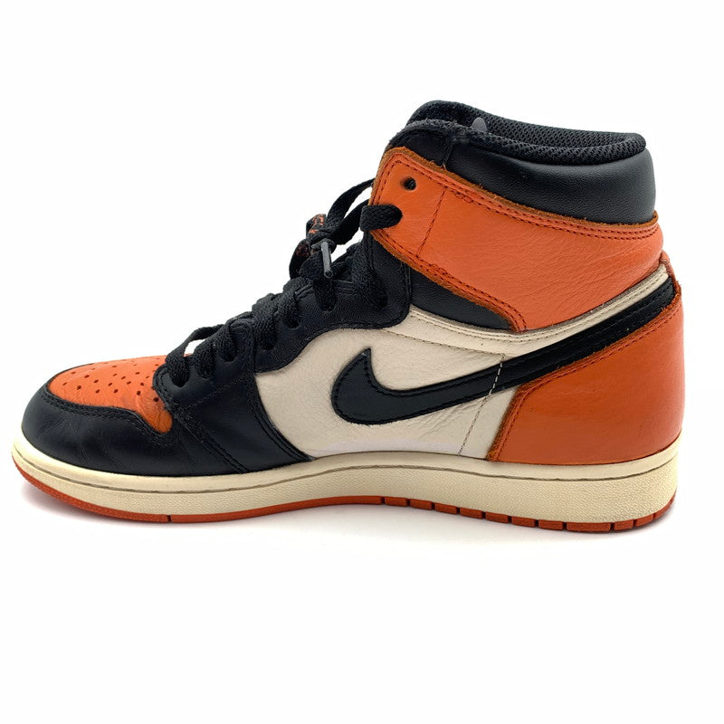 【中古品】【メンズ】 NIKE ナイキ 555088-005 AIR JORDAN 1 RETRO HIGH OG ”SHATTERED BACKBOARD" スニーカー 靴 160-260618-st-12-otoh カラー：ブラック／ホワイト/チームオレンジ 万代Net店