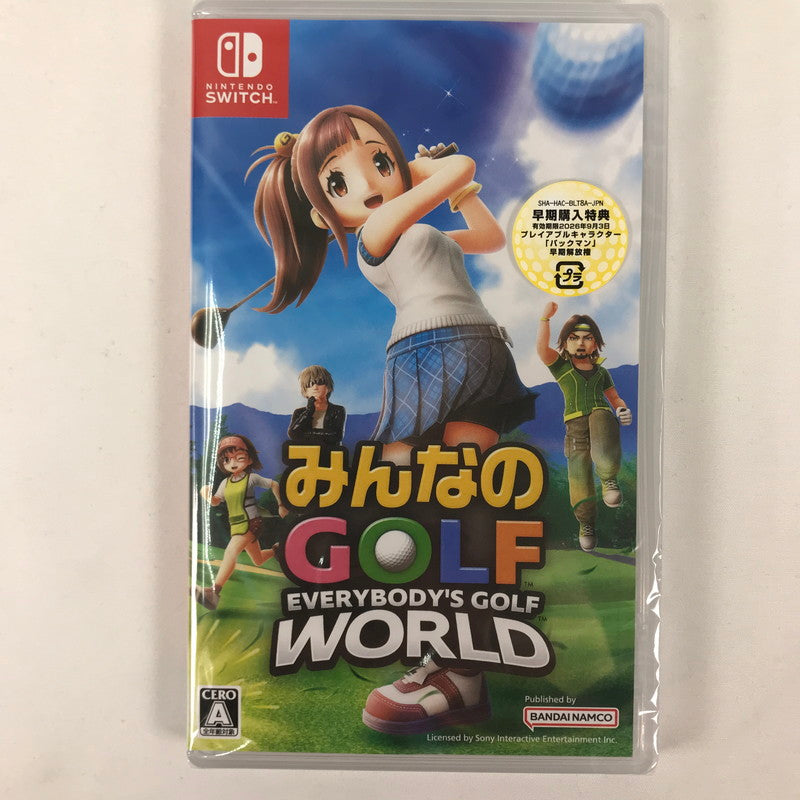 【未使用品】 みんなのGOLF WORLD -Switch [CERO区分_A / 全年齢対象商品] 029-260623-sy-07-oto 万代Net店